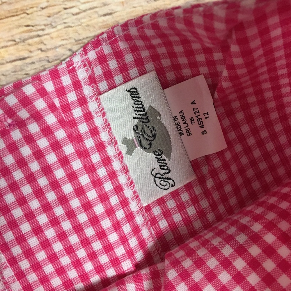 NWT rare editions plaid frog girls dress size 12 - Picture 3 of 4
